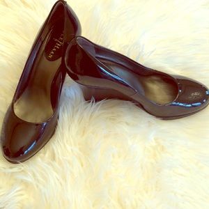Cole Haan Black Patent Leather Wedges